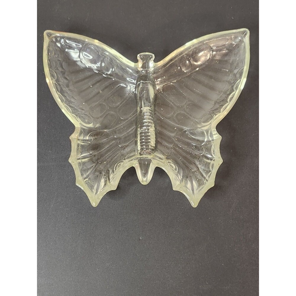Vintage Indiana Butterfly Carnival Candy Glass Bowl